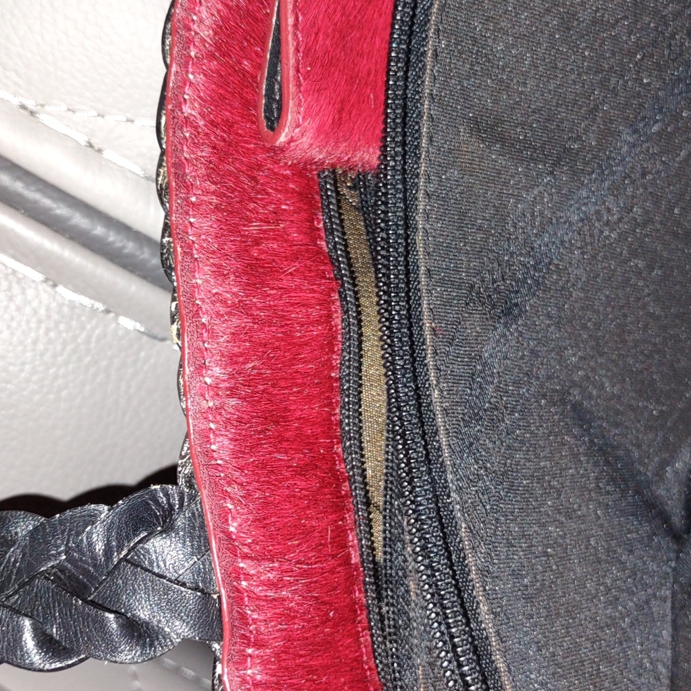 Accents By Sharif Woven Leather Handbag - Picture 5 of 11